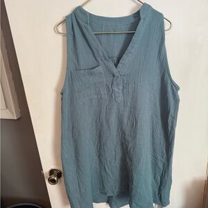 Cupshe Sleeveless Teal 100% cotton Dress